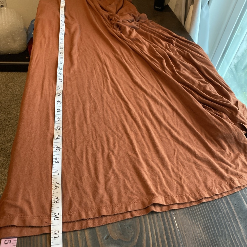 Dainty Hooligan Jumper M Rust Orange Wide Leg Pockets Fall Gardening Boho Hippie - Picture 7 of 7